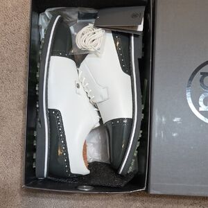 G/FORE Classic White and Gray Oxfords 11.5